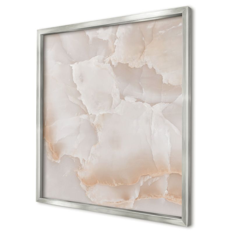 Dekoracyjna tablica magnetyczna Wallfluent 50x50 Subtelne fale w srebrnej ramie 1szt