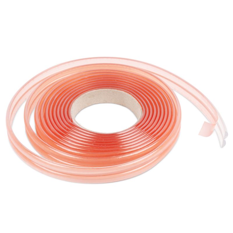 Listwa wykończeniowa-ochronna 10x10 mm PCV QUEST - samoprzylepna, ochrona do mebli i ścian - 5m, transparentny, 1 szt.