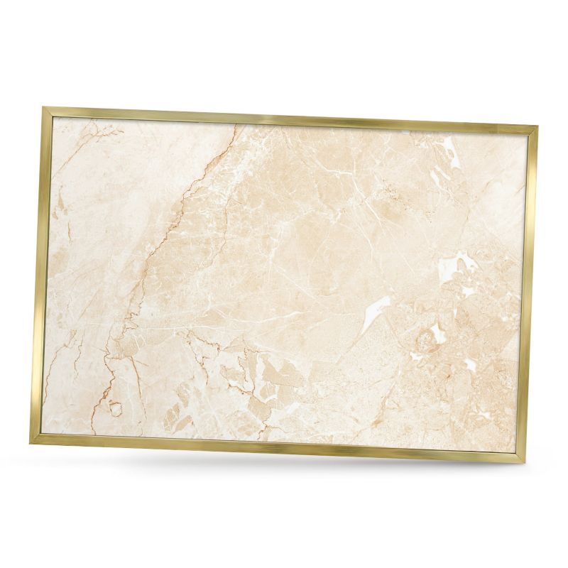 Tablica magnetyczna dekoracyjna ArtPrintCave 60x40 Delikatny marmur w złotej ramie 1szt