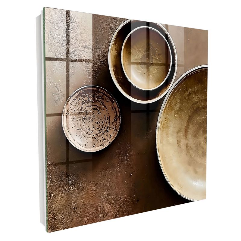 Metalowa Skrzynka Na Klucze Tulup 30x30 cm Brązowy zestaw - Biała - Otwierana na lewo 1 szt.