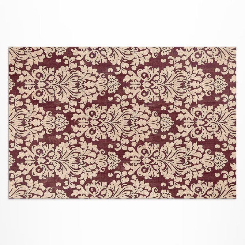 Balkonowy Dywan Winylowy UV Wallfluent 60x90 cm Regularne ornament roślinne vintage styl 1 szt.