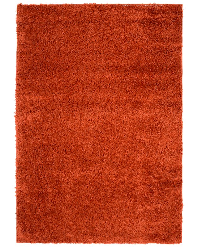 Chodnik do przedpokoju, korytarza 80x150cm Unito Terra Mazovia - Shaggy, puszysty, wysokie runo, czerwony, 1szt.