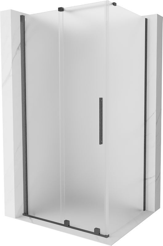Kabina prysznicowa Mexen Velar rozsuwana 130 x 80 cm szron gun gray szczotkowany 1 szt.