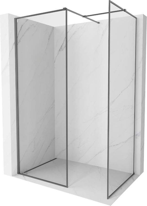 Ścianka prysznicowa Mexen Kioto-XF gun metal 160x70 800-160-202-04-95-070-XF 1 szt.
