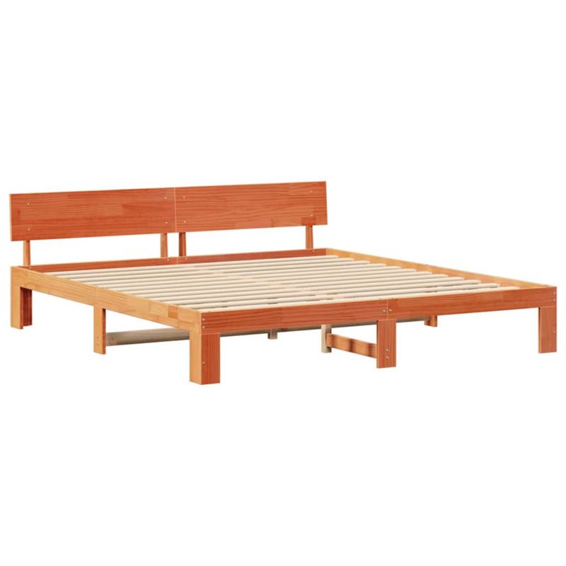 Rama łóżka WaszeMeble 180x200 cm Woskowy brąz sosna WM-872643 1 szt.