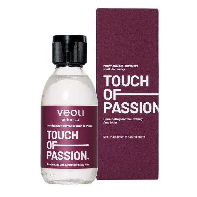 Veoli Botanica Touch of Passion Rozświetlający tonik do twarzy, 150 ml