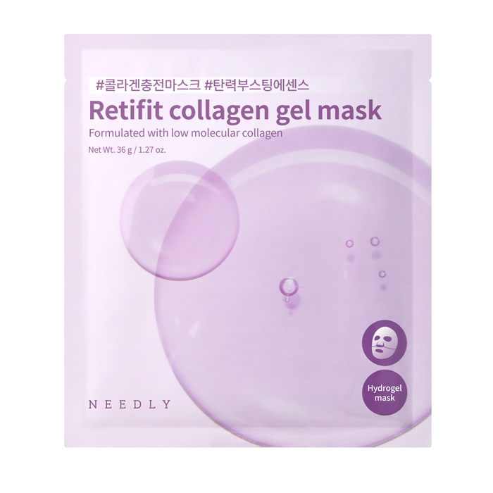 Needly Retifit Collagen Gel Mask maseczki hydrożelowe, 4szt