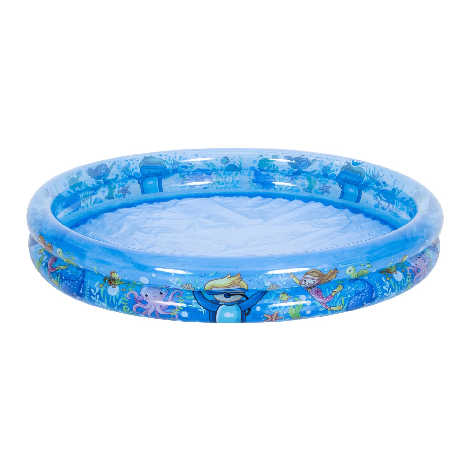 Zestaw basen + piłka + koło nadmuchiwane WODNY ŚWIAT - śr. 95 cm, wys. 66 cm
