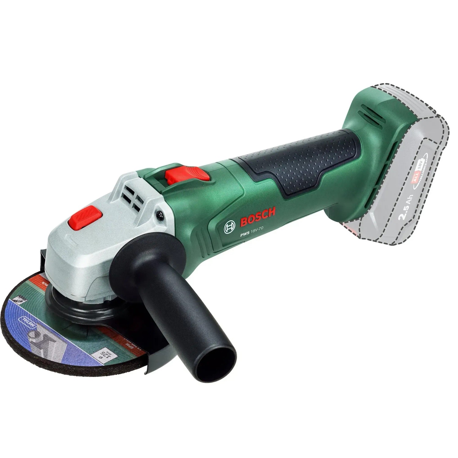 Bosch Szlifierka kątowa PWS 18V-70 Solo 18V 115 mm