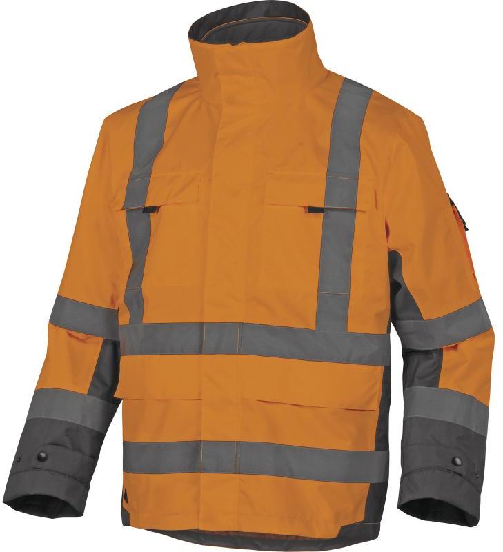 Kurtka odblaskowa Delta Plus Tarmac 5w1, rozmiar M, pomarańczowo-szary