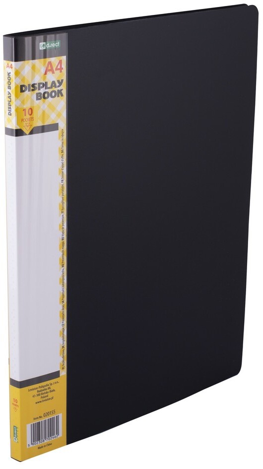 Album ofertowy D.Rect, A4, 10 koszulek, czarny