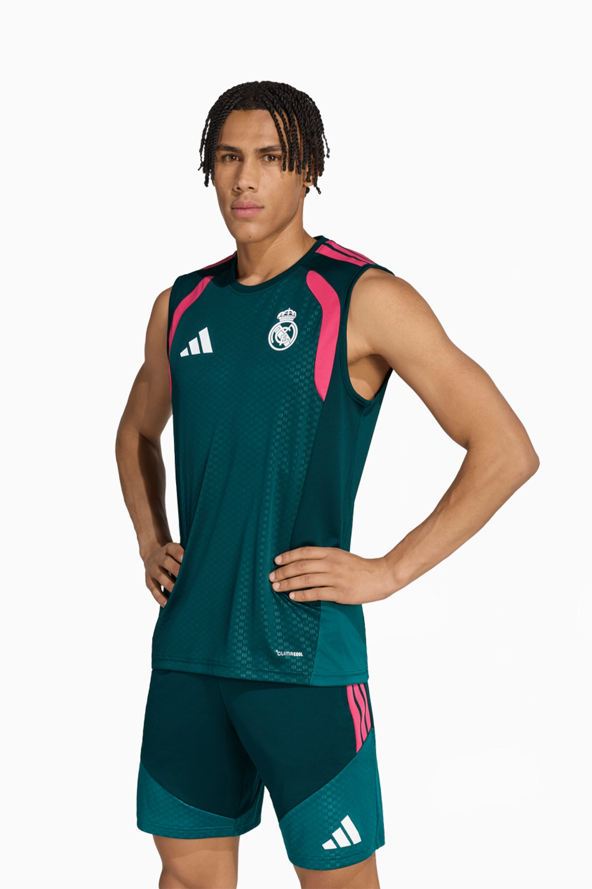 Koszulka bez rękawów adidas Real Madryt 26/27 Training - Zielony