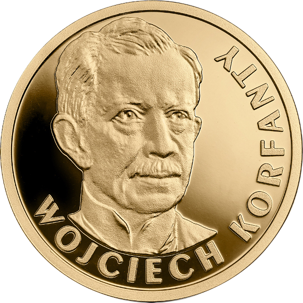 Złota moneta 100 zł Stulecie odzyskania przez Polskę niepodległości: Wojciech Korfanty - wysyłka 24 h! - Mennica Skarbowa