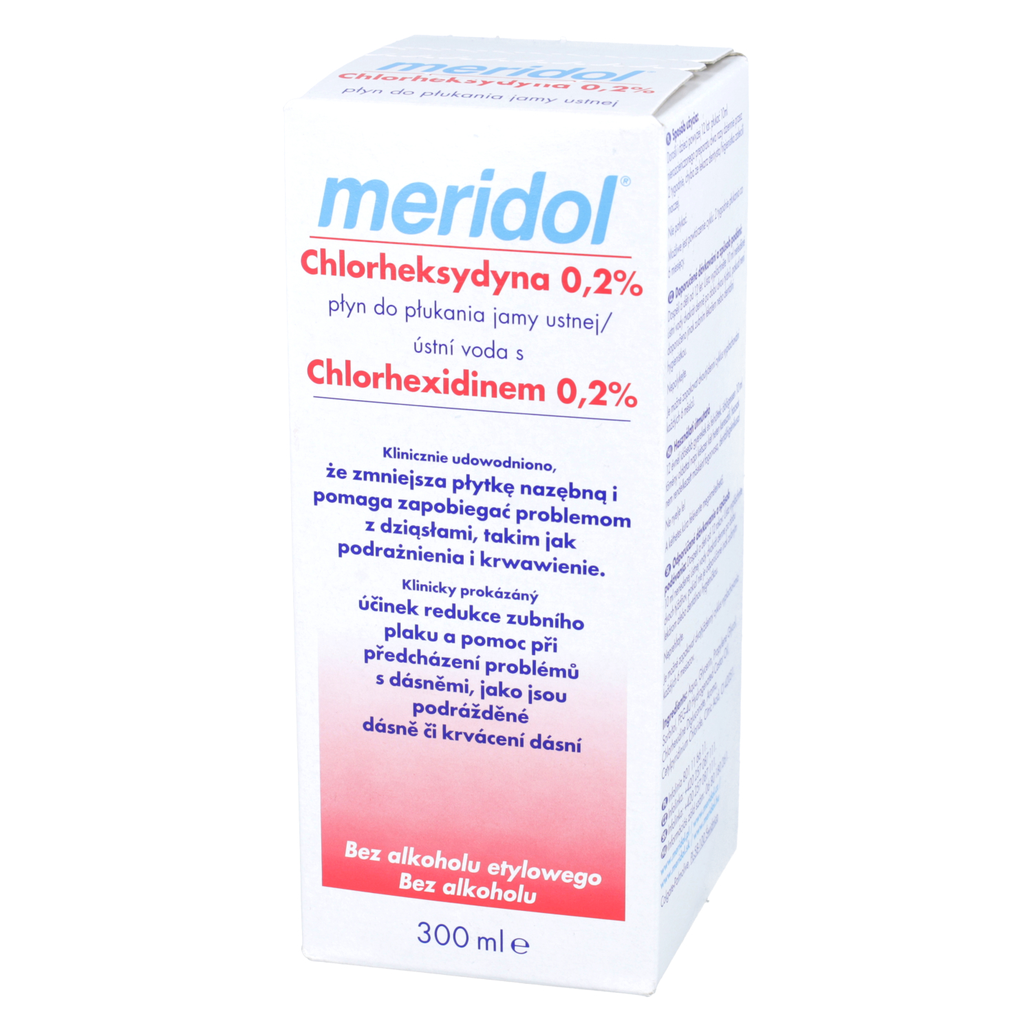 Meridol - chlorheksydyna 0,2%, płyn do płukania jamy ustnej, 300 ml (data ważności: 23.09.2026)