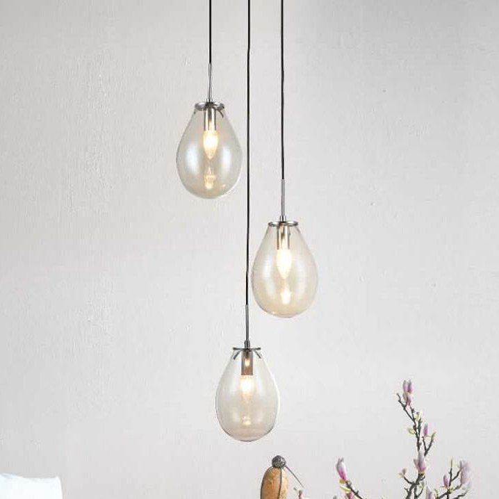 Light Prestige Fondi lampa wisząca 3x40W czarny/szkło przezroczyste LP-1214/3P