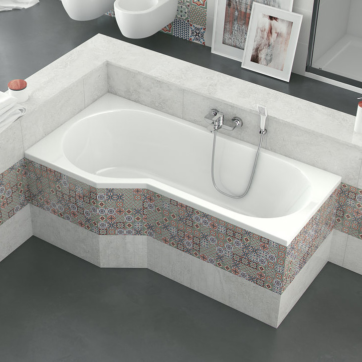 Excellent Be Spot wanna narożna 160x80 cm lewa biała WAEX.BSL16WH