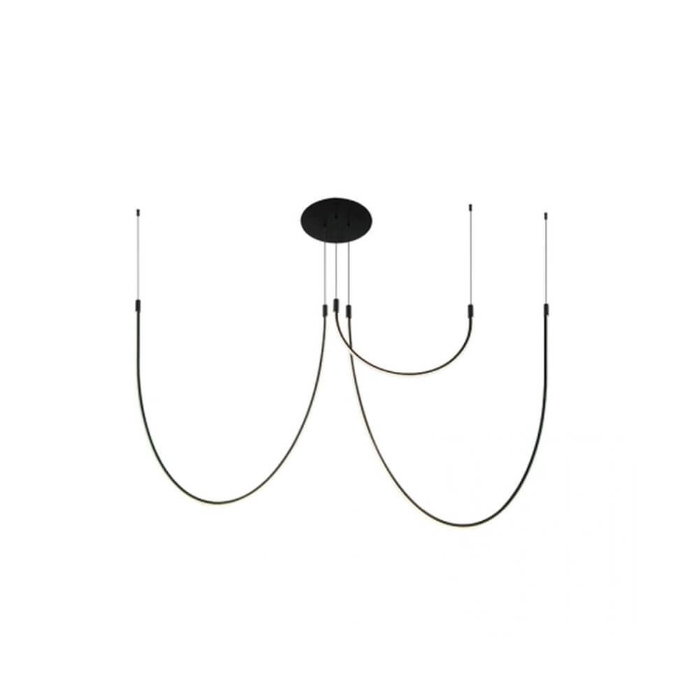 Zambelis Lighting lampa wisząca 3x46 W czarna 23051