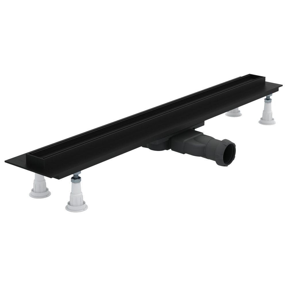 Schedline Slight Line Low Black odpływ liniowy 90 cm czarny SOLPLB-90035LOW