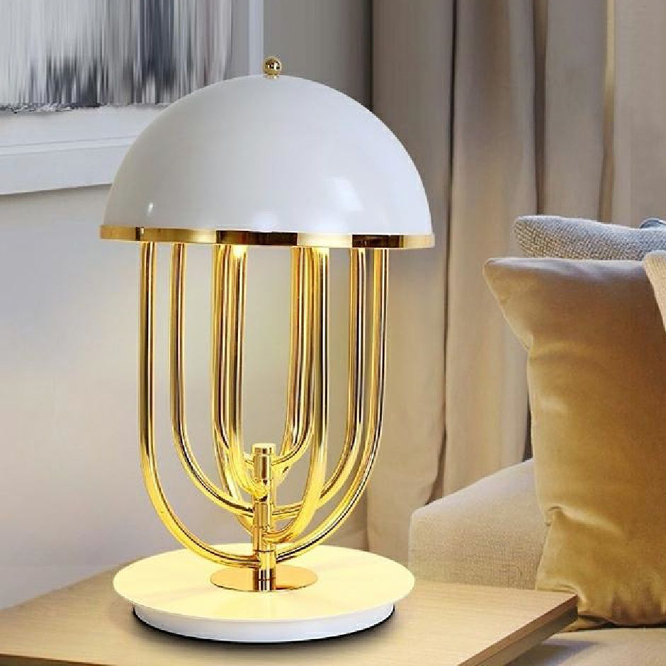 Moosee Bottega lampa stołowa 2x5W złoty/biały MSE010300151 - Wysyłka w 24h