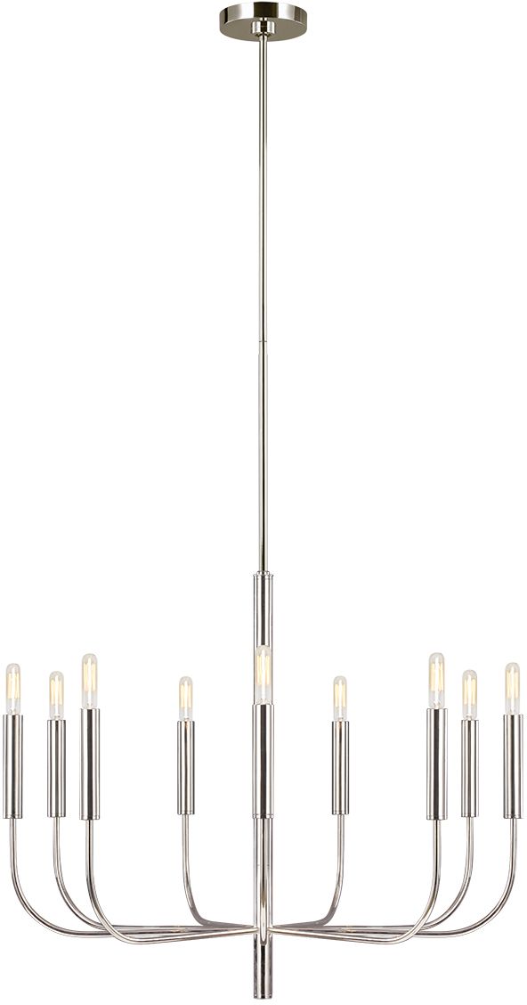 Elstead Lighting Brianna lampa wisząca 9x60 W nikiel polerowany FE-BRIANNA9-PN