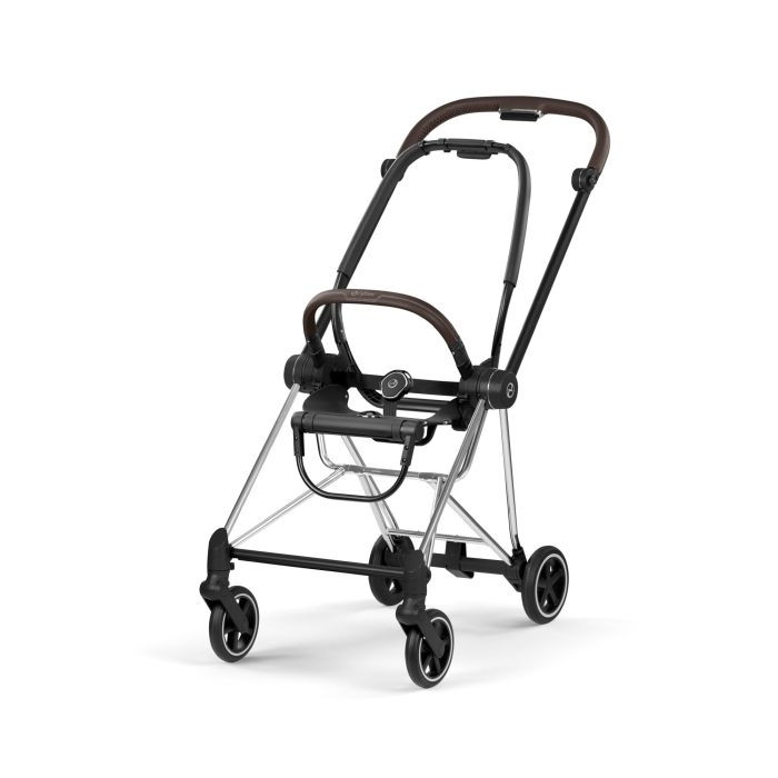 Cybex Mios 5.0 Style Rama ze stelażem siedziska-Chrome (with brown leather)