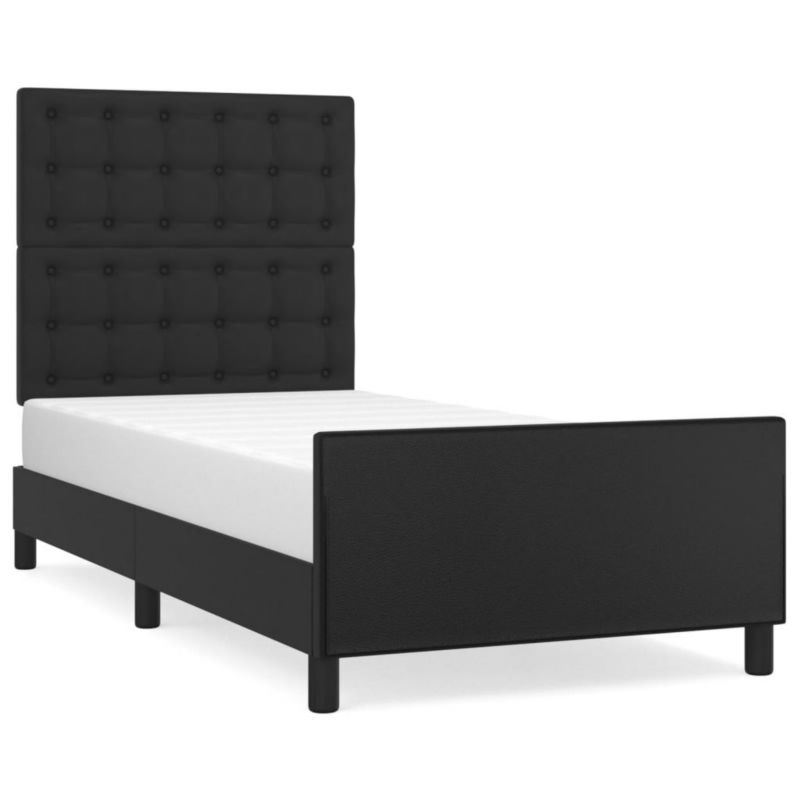 Łóżko tapicerowane WaszeMeble 90x200 cm czarna WM-3125549 1 szt.