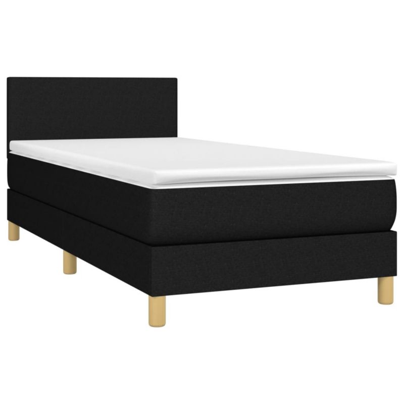 Łóżko kontynentalne WaszeMeble 80x200 cm czarne WM-3133511 1 szt.
