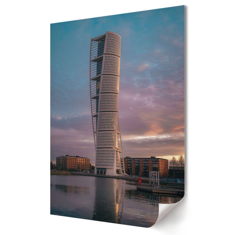 Plakat canvas Wallfluent Format A4 Zakręcona wieża Artysta Karo 1 szt.