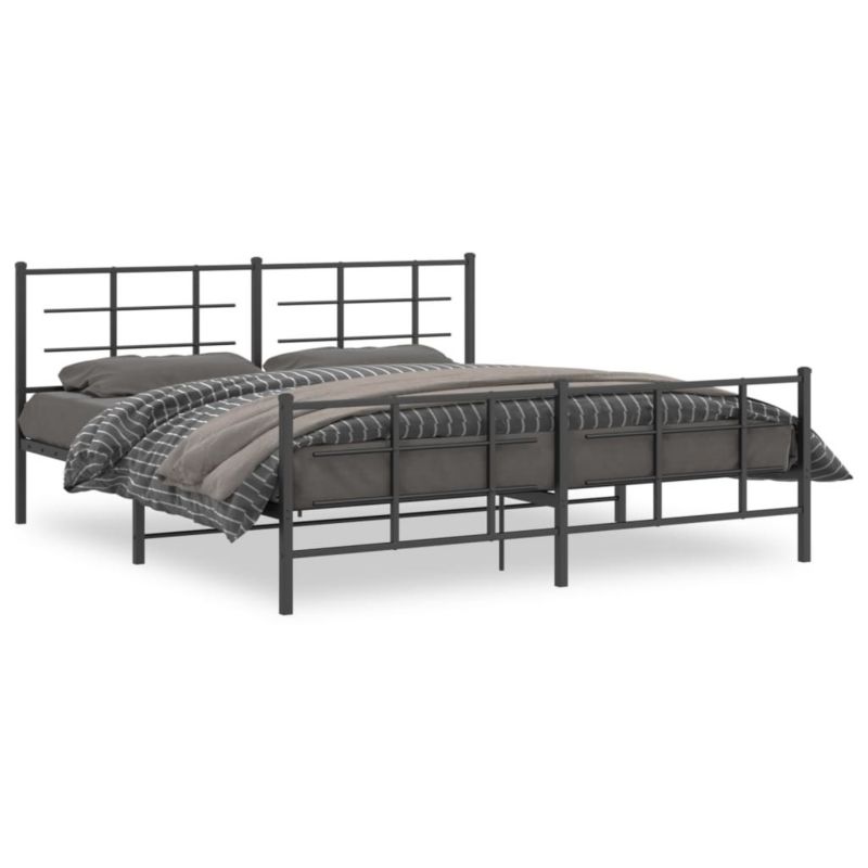 Łóżko metalowe WaszeMeble 183x213 cm czarna WM-355584 1 szt.