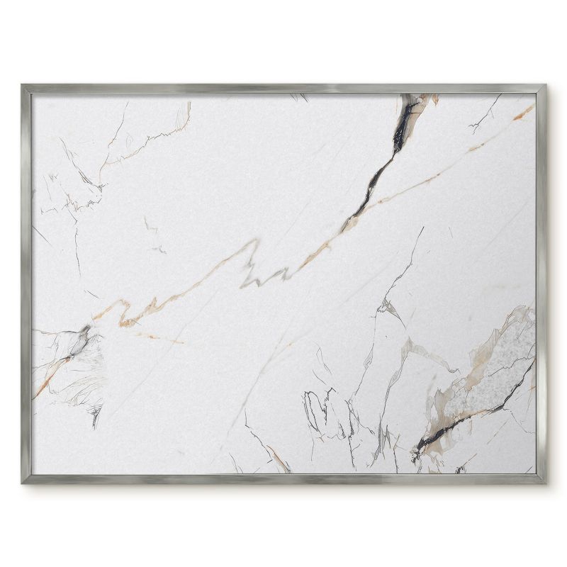 Tablica Magnetyczna W Ramie Tulup 80x60 cm Nowoczesna elegancja - Srebrna rama Do salonu, sypialni 1 szt.