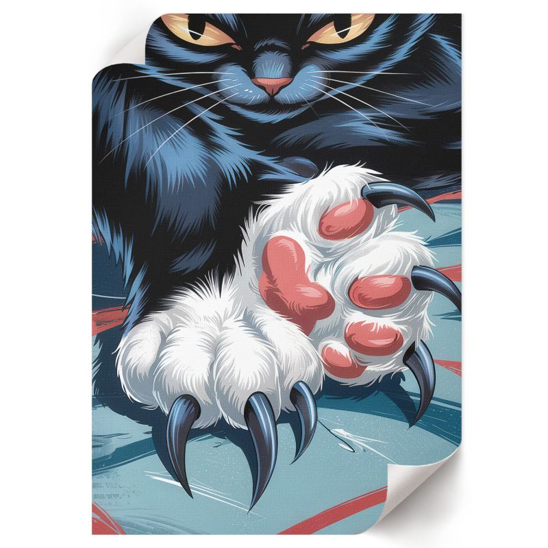 Grafika Na Ścianę ArtPrintCave 42x59,5 cm Kot z pazurami Velini 1 szt.