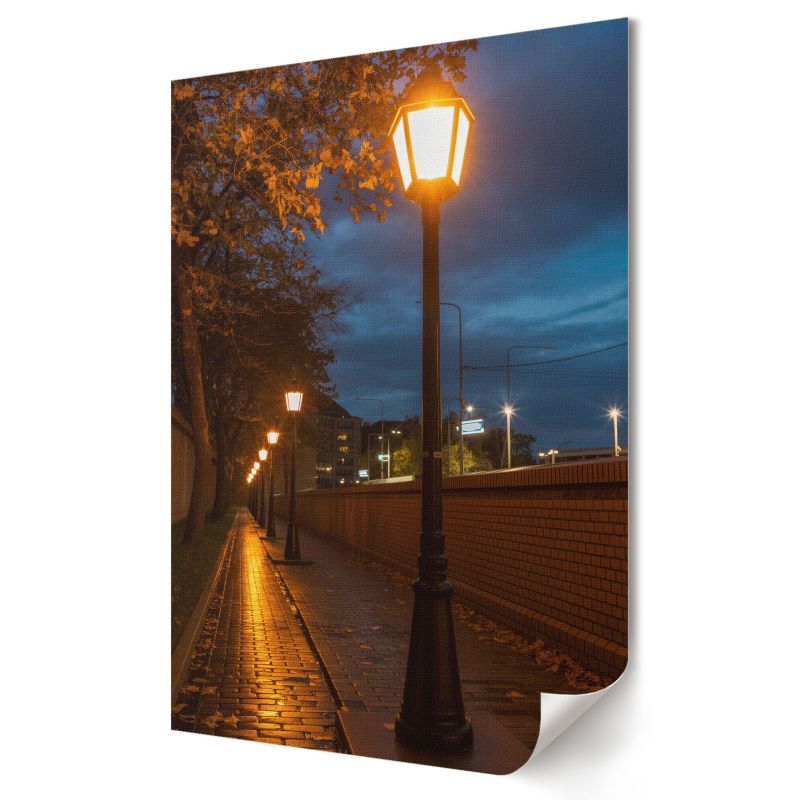 Plakat na płótnie Wallfluent Format A1 Wieczorna alejka Kolektyw Visual Echo 1 szt.