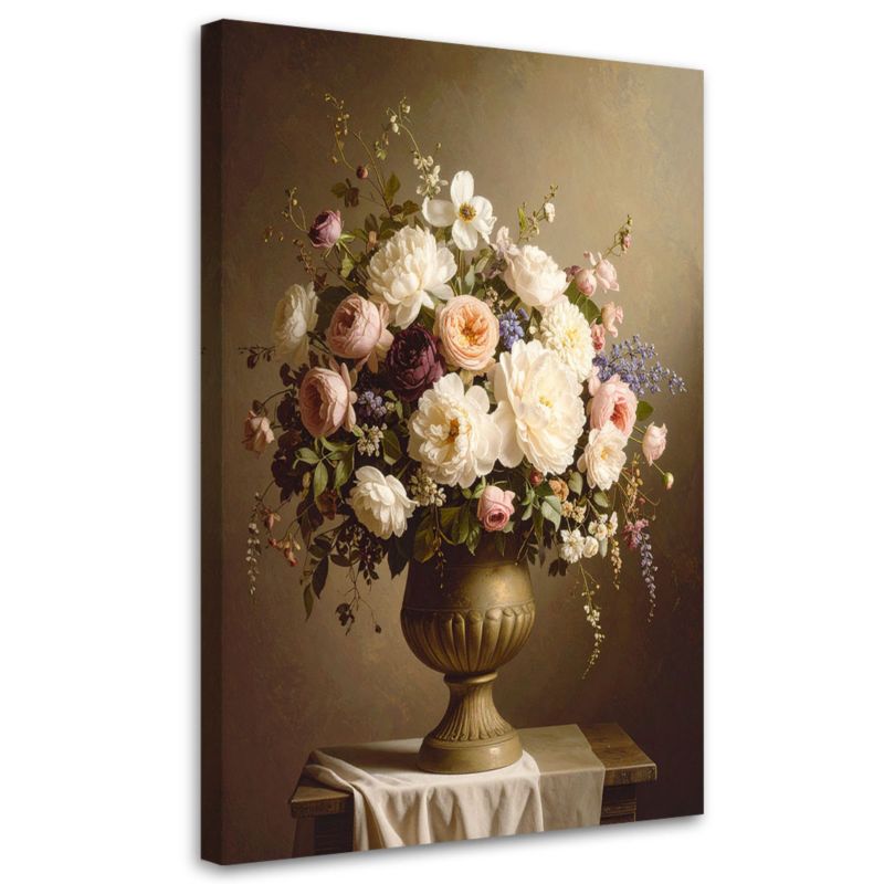 Obraz do salonu sypialni kuchni Feeby Kwiaty w wazonie bukiet vintage 40x60cm 1szt