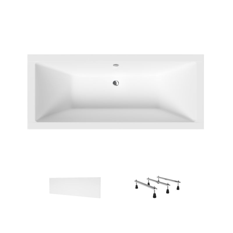 Wanna akrylowa Helmken Alvaro 190 x 90 + Panel biały + Nóżki / 23096006, 1 kpl