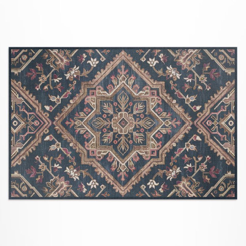 Winylowy Chodnik Zewnętrzny Wallfluent 120x180 cm Zgeometryzowany wzór roślinny styl turecki 1 szt.