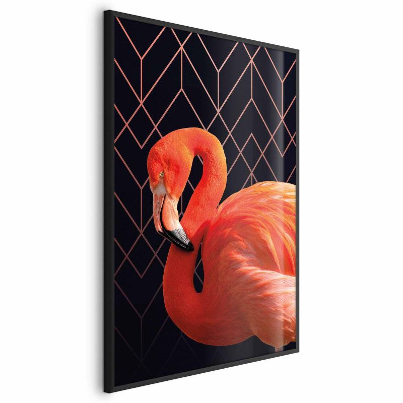 Plakat Artgeist Flaming solo 21x30 cm z ramą czarną 1 szt