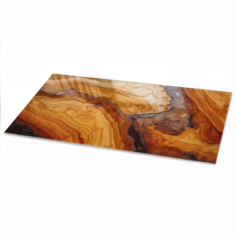 Blat Stołowy ArtPrintCave 140x70 cm Słojowe wzory - Blat ze Szkła Hartowanego 1 szt.