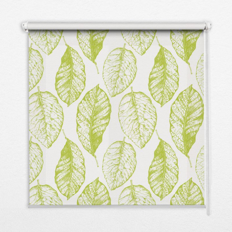 Roleta Do Kuchni Tulup 110x140 cm Limonkowe Liście Montaż do ściany/sufitu 1 szt.