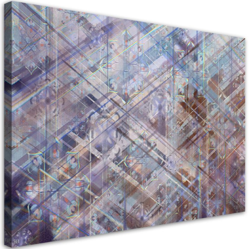 Obraz na płótnie Feeby Abstrakcyjne geometryczne kształty, poziomy, kompozycja do loftu, wzór 18312, 30x20 cm, 1 szt.
