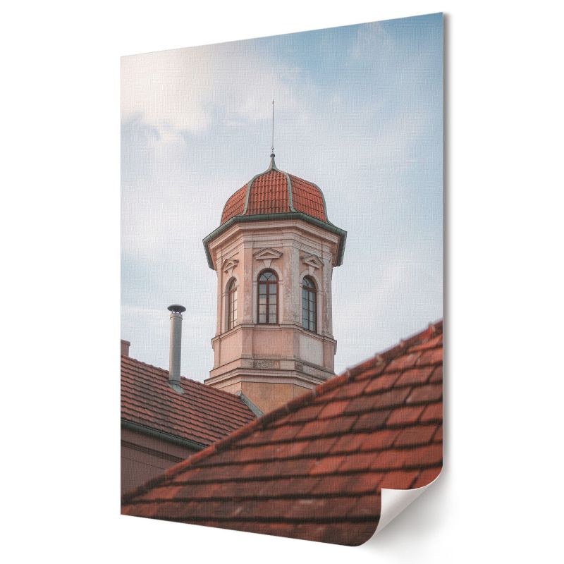 Plakat na ścianę Wallfluent Format A4 Wieża i dach Artysta Zeus 1 szt.