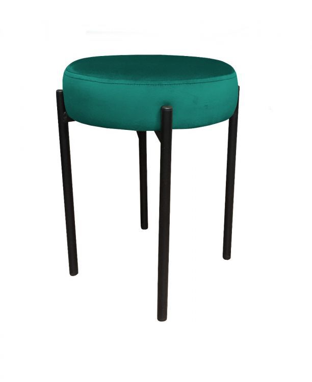 Taboret TORIN MG VELVET morski ATOS 1 szt.
