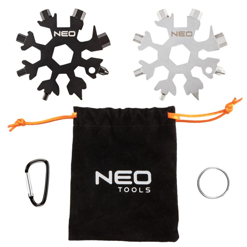 Narzędzie wielofunkcyjne NEO TOOLS płatek śniegu 19 w 1, 2 szt 1 kpl