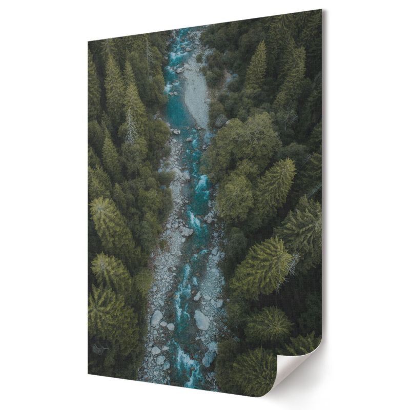 Plakat canvas Wallfluent Format A2 Zielony pejzaż Artysta digitalPhoto 1 szt.