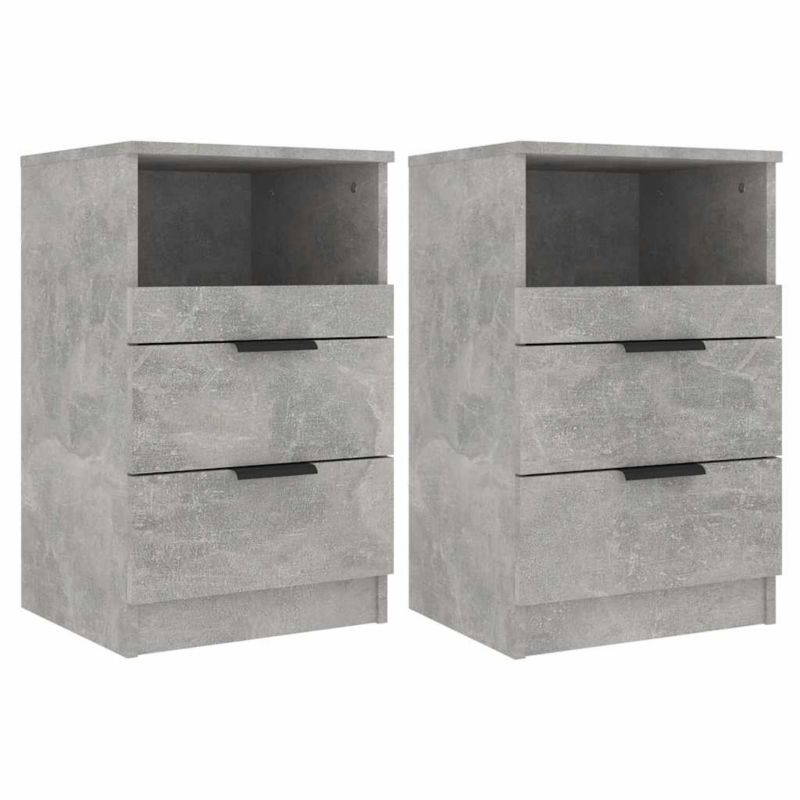 Szafki nocne WaszeMeble betonowy szary WM-811241 2 szt.