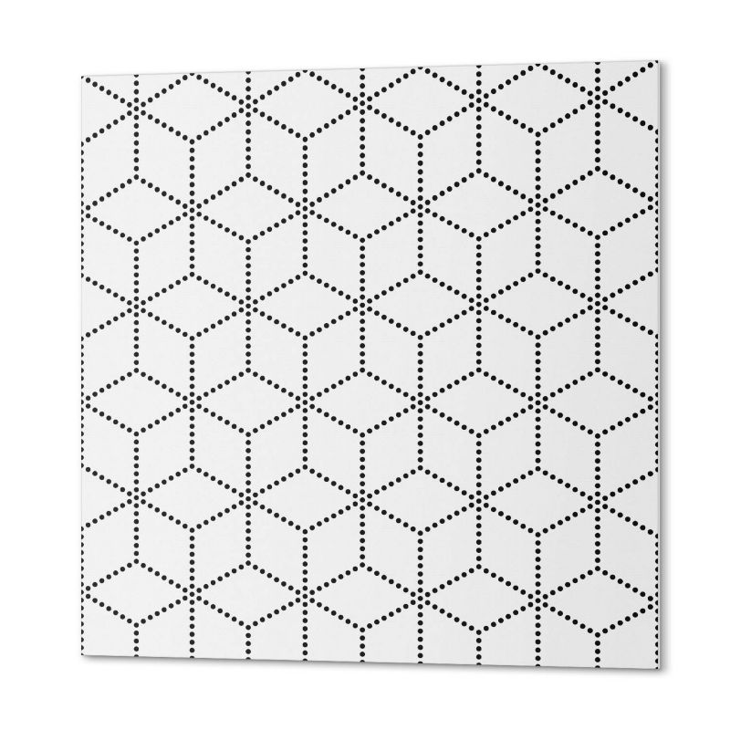Ścienne Kafelki PCV ArtPrintCave 50x50 cm Wzór heksagonalny z kropek 4 szt.