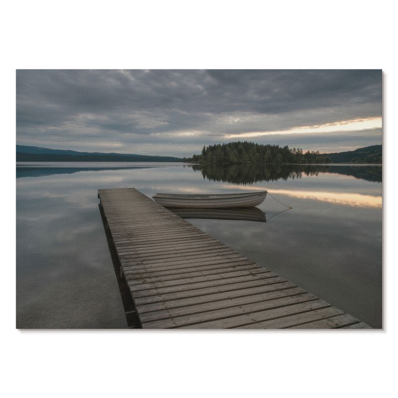 Nowoczesny Plakat na Płótnie Tulup 84x59,4 cm (A1) Jezioro spokój Do salonu, sypialni, biura 1 szt.