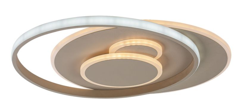 Lampa wisząca okrągłe kształty Rabalux Brantiel beżowa LED 57W 3000-6000KK 3300lm IP20 wym:5x48,5x40cm - 1 szt.