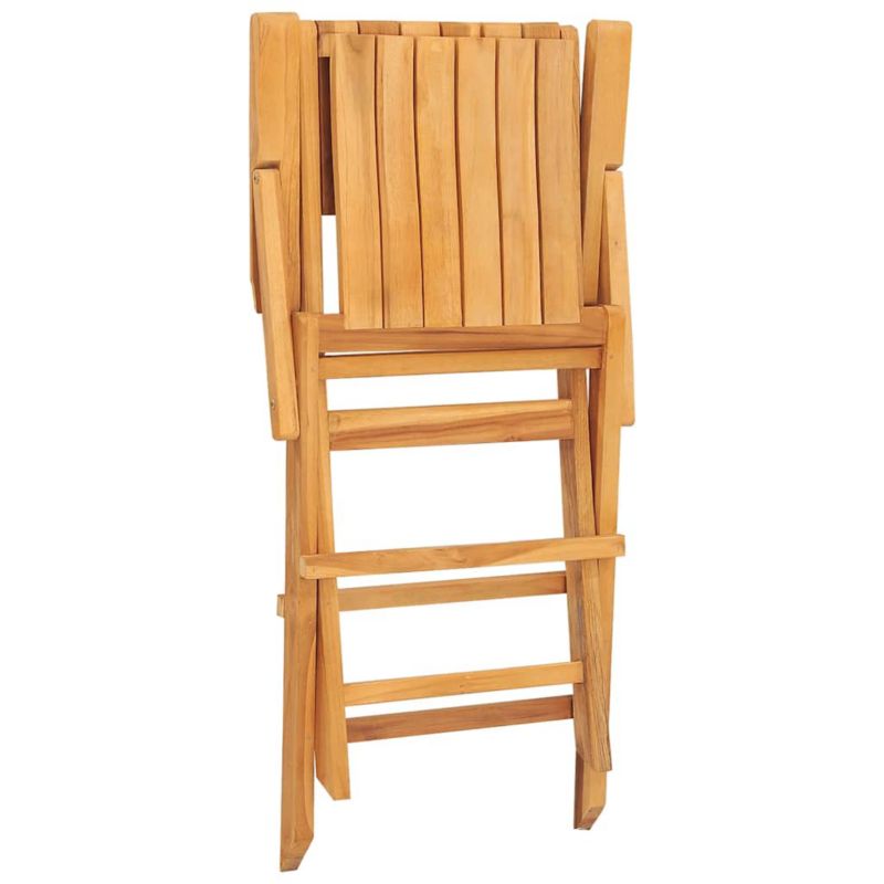 Krzesła ogrodowe składane WaszeMeble z drewna tekowego brązowe WM-3155061 4 szt.