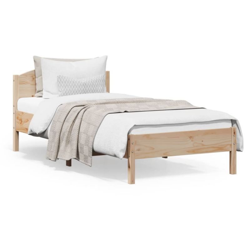 Łóżko drewniane WaszeMeble 100x200 cm brązowe WM-842614 1 szt.