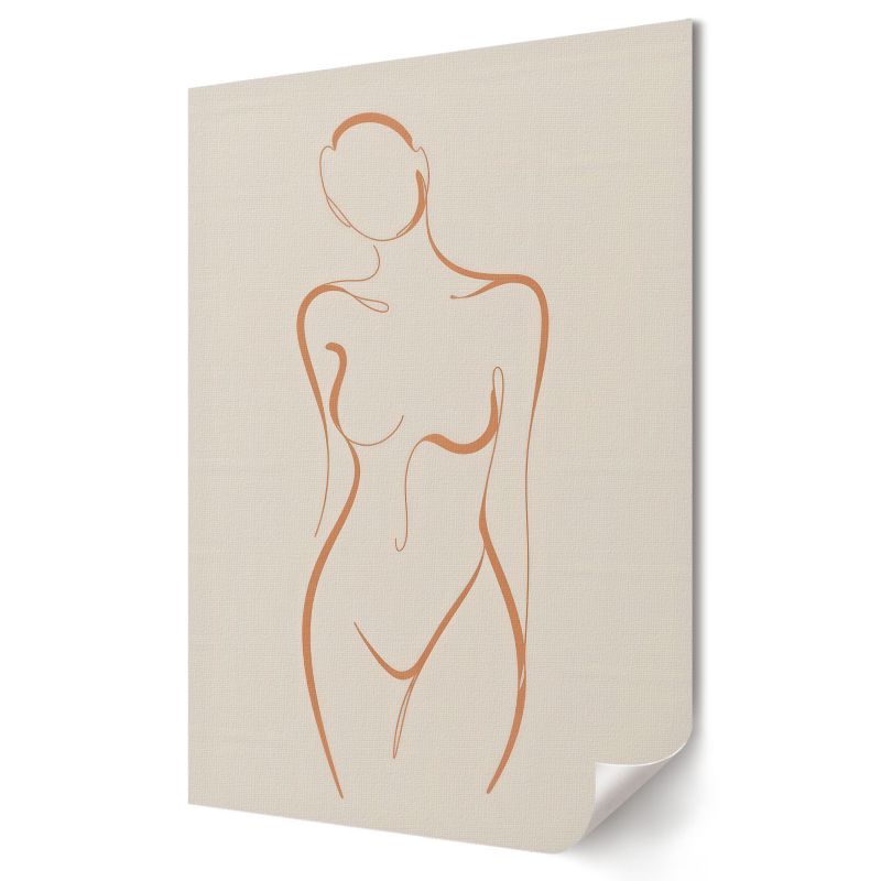 Plakat Wallfluent Format A1 Kontur kobiety Artysta Obliqee 1 szt.